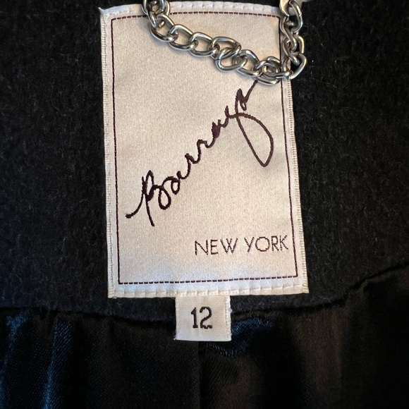 NWOT BARRAYA Wool/Cashmere Women’s Charcoal Gray Coat Sz 12 - Picture 10 of 11